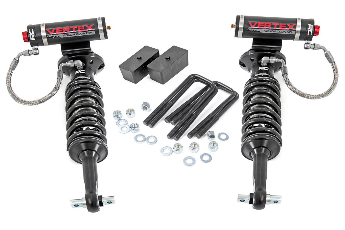 GMC Sierra 1500 Suspension Lift Kit - Front + Rear - Rough Country - Vertex - '07-'18